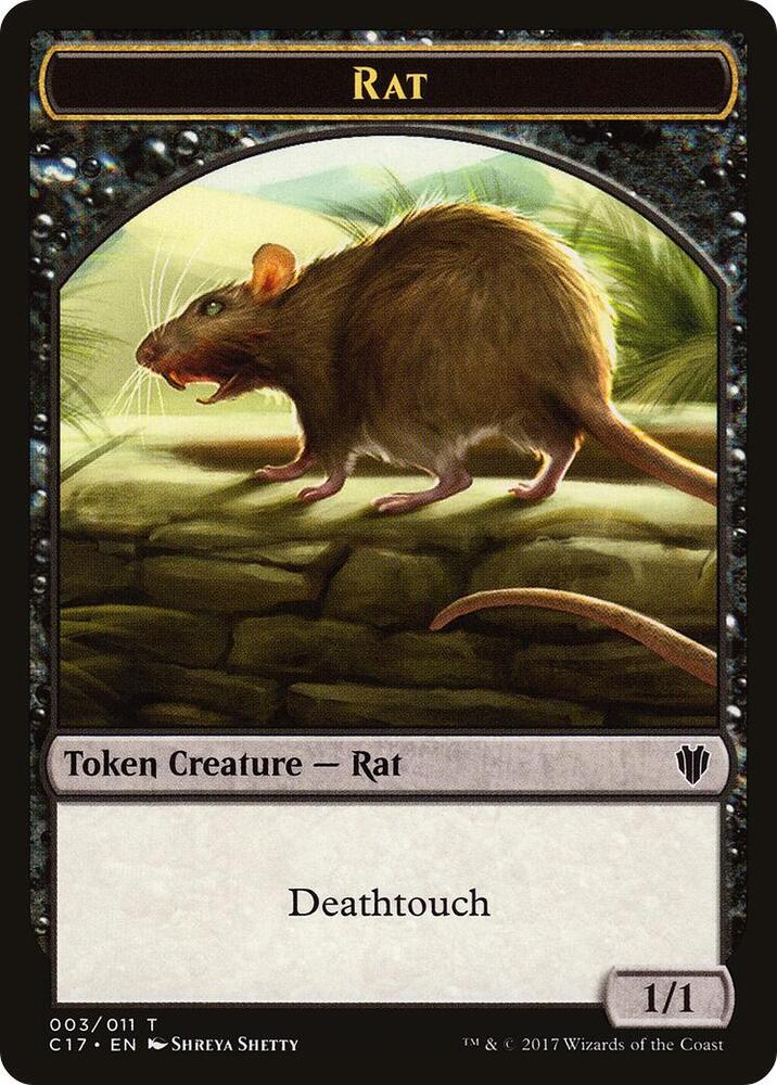 Rat // Cat 3 // 1 (Commander 2017)  | Good Games Adelaide SA