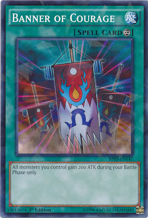 Banner of Courage [BP03-EN147] Shatterfoil Rare | Good Games Adelaide SA