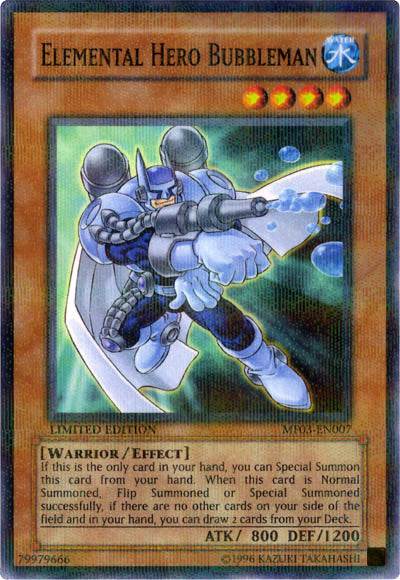 Elemental Hero Bubbleman [MF03-EN007] Parallel Rare | Good Games Adelaide SA