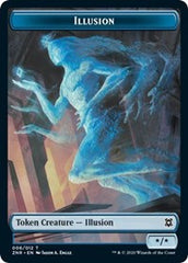 Illusion // Plant Double-sided Token [Zendikar Rising Tokens] | Good Games Adelaide SA