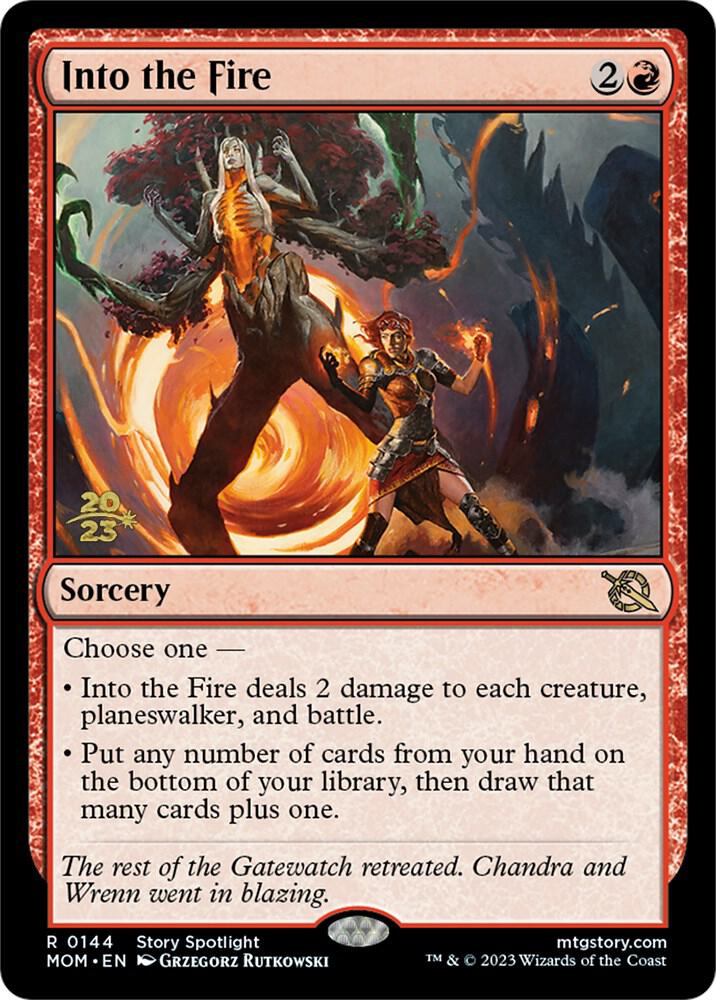 Into the Fire 144 (Prerelease Cards)  - Foil | Good Games Adelaide SA