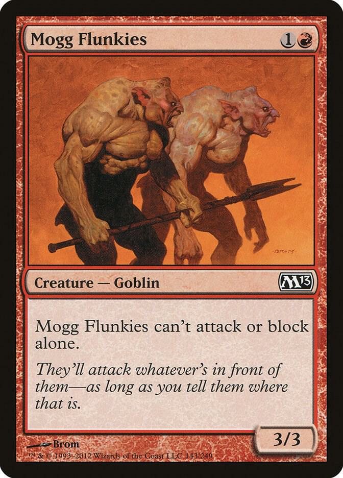 Mogg Flunkies 143 (Magic 2013 (M13))  - Foil | Good Games Adelaide SA