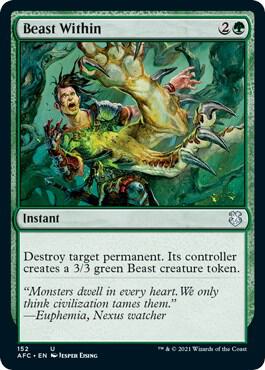 Beast Within 152 (Commander: Adventures in the Forgotten Realms)  | Good Games Adelaide SA