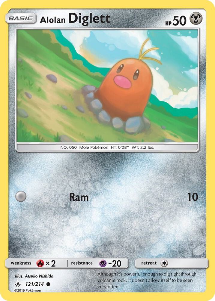 Alolan Diglett 121/214 (SM - Unbroken Bonds)  | Good Games Adelaide SA