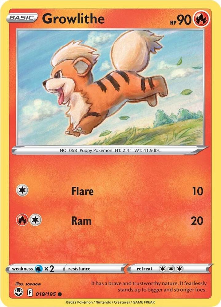 Growlithe 019/195 (SWSH12: Silver Tempest)  | Good Games Adelaide SA
