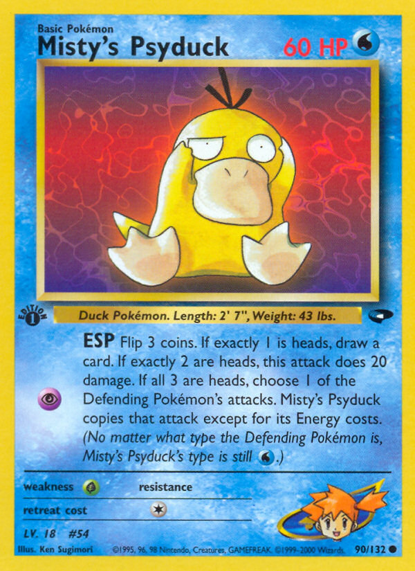 Misty's Psyduck (90/132) [Gym Challenge 1st Edition] | Good Games Adelaide SA