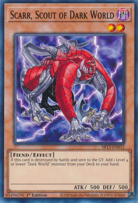 Scarr, Scout of Dark World [SR13-EN012] Common | Good Games Adelaide SA