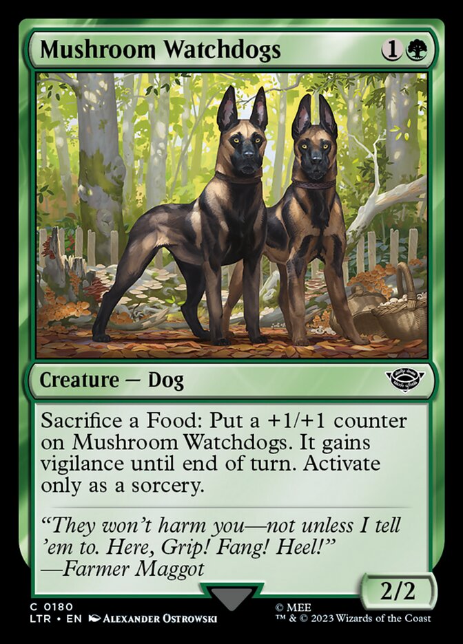 Mushroom Watchdogs 180 (Universes Beyond: The Lord of the Rings: Tales of Middle-earth)  - Foil | Good Games Adelaide SA