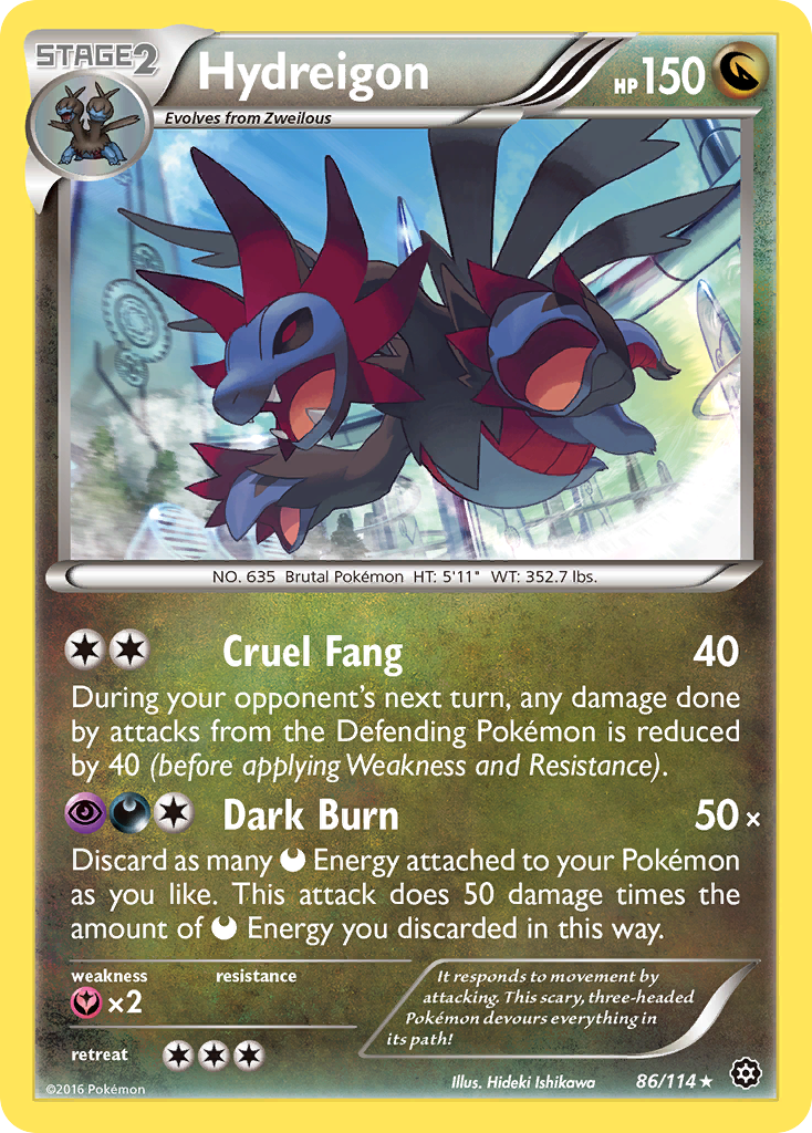 Hydreigon (86/114) [XY: Steam Siege] | Good Games Adelaide SA