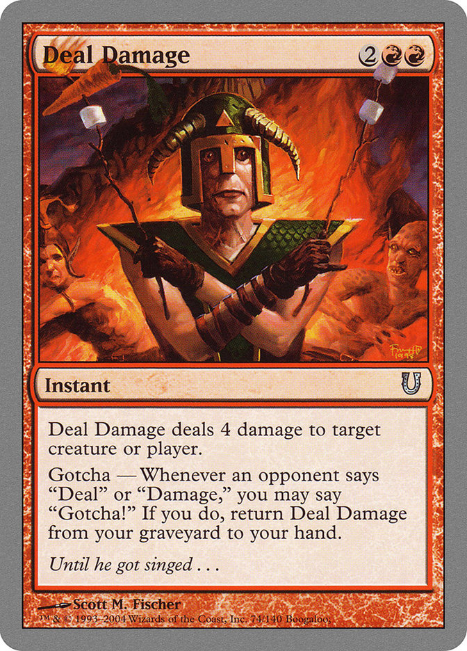 Deal Damage 74 (Unhinged)  - Foil | Good Games Adelaide SA