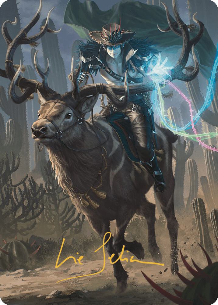 Oko the Ringleader Art Card 54 54 Gold Stamped Signature 54 (Art Series: Outlaws of Thunder Junction)  | Good Games Adelaide SA