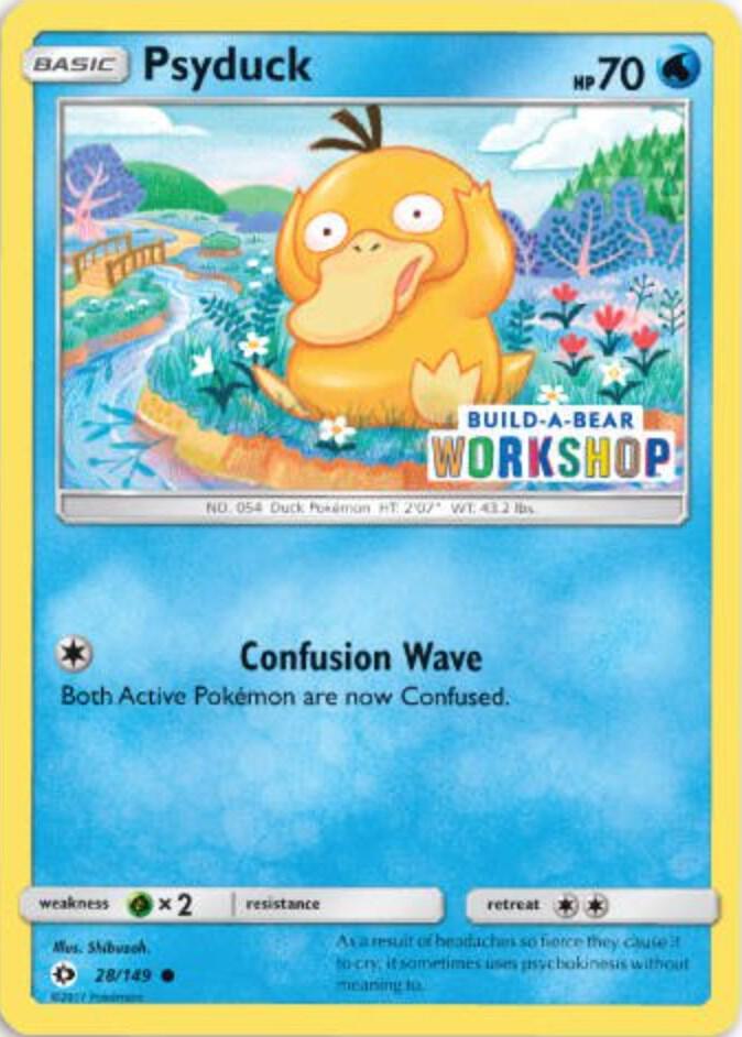 Psyduck Build A Bear Workshop Exclusive 028/149 (Miscellaneous Cards & Products)  | Good Games Adelaide SA