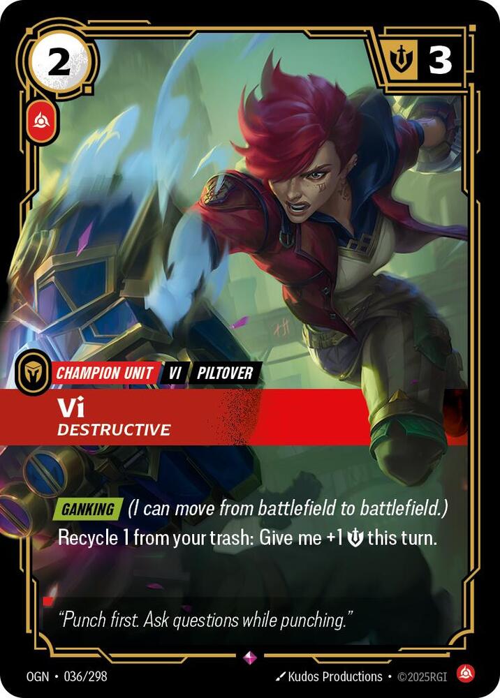 Vi Destructive 036/298 (Origins)  - Foil | Good Games Adelaide SA