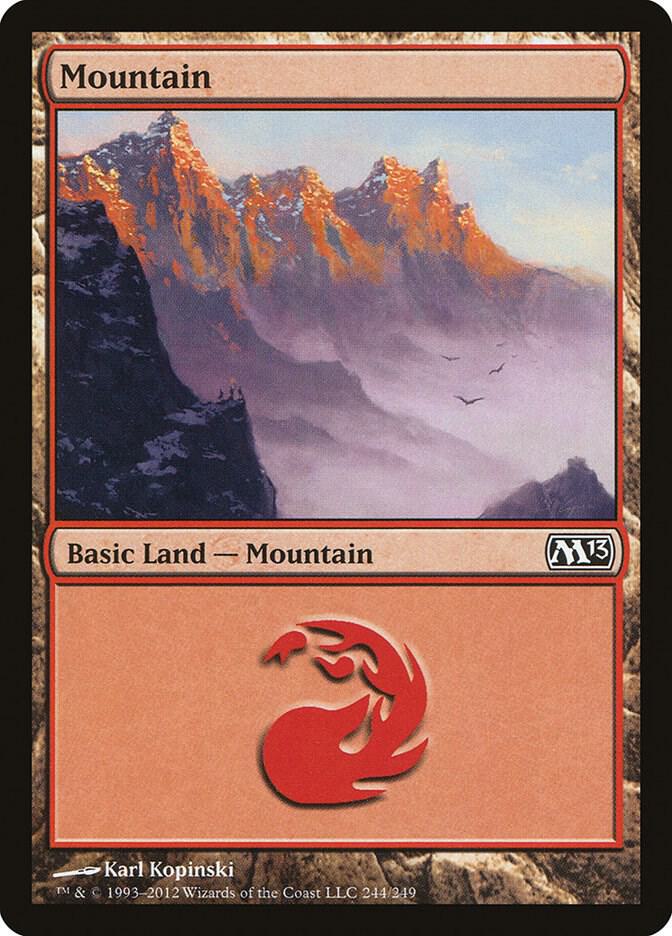 Mountain 244 244 (Magic 2013 (M13))  - Foil | Good Games Adelaide SA