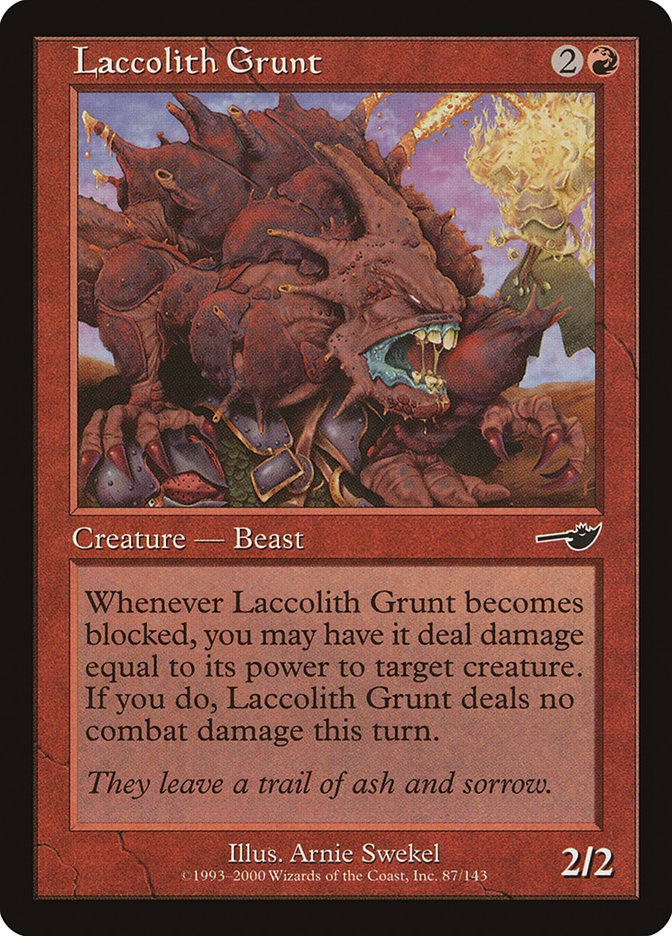 Laccolith Grunt 87 (Nemesis)  - Foil | Good Games Adelaide SA