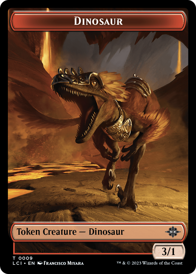 Vampire // Dinosaur (0009) Double-Sided Token [The Lost Caverns of Ixalan Tokens] | Good Games Adelaide SA