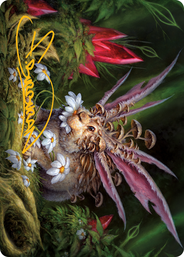 Placid Rottentail Art Card (Gold-Stamped Signature) [March of the Machine Art Series] | Good Games Adelaide SA