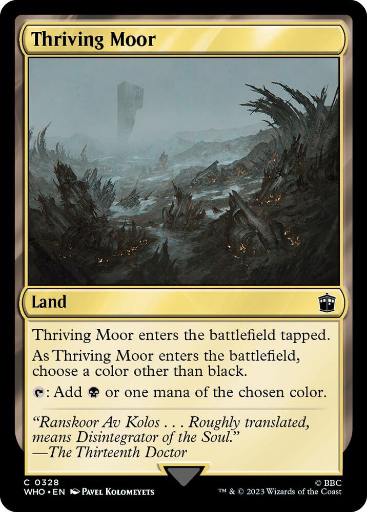 Thriving Moor 328 (Universes Beyond: Doctor Who)  - Foil | Good Games Adelaide SA