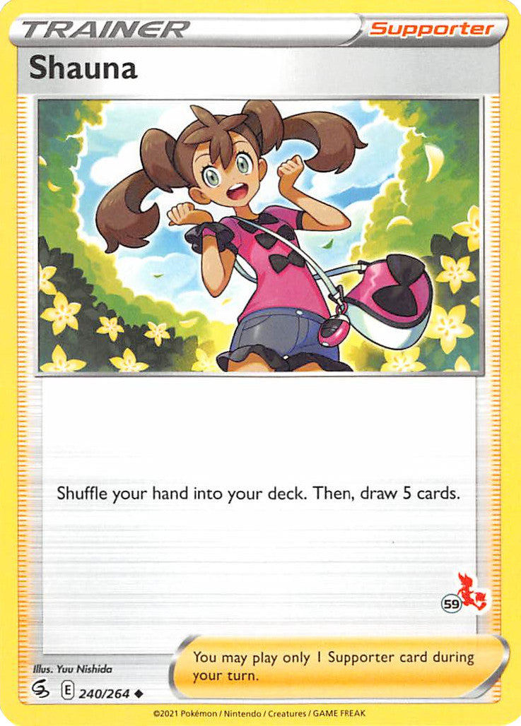 Shauna (240/264) (Cinderace Stamp #59) [Battle Academy 2022] | Good Games Adelaide SA