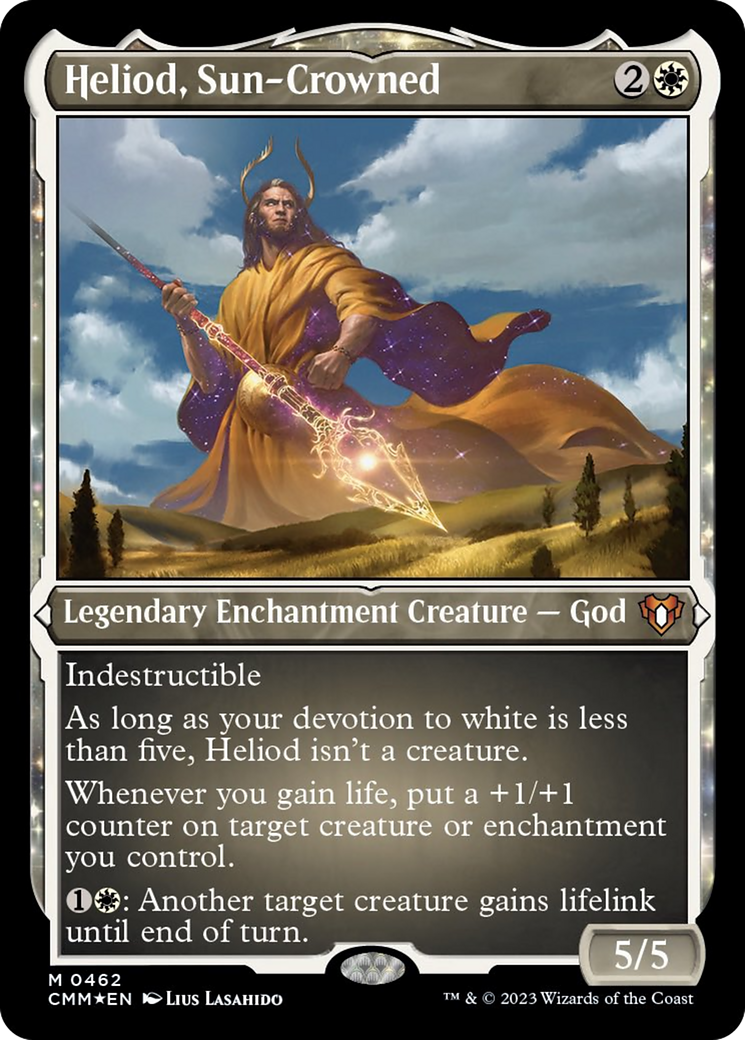 Heliod, Sun-Crowned (Foil Etched) [Commander Masters] | Good Games Adelaide SA