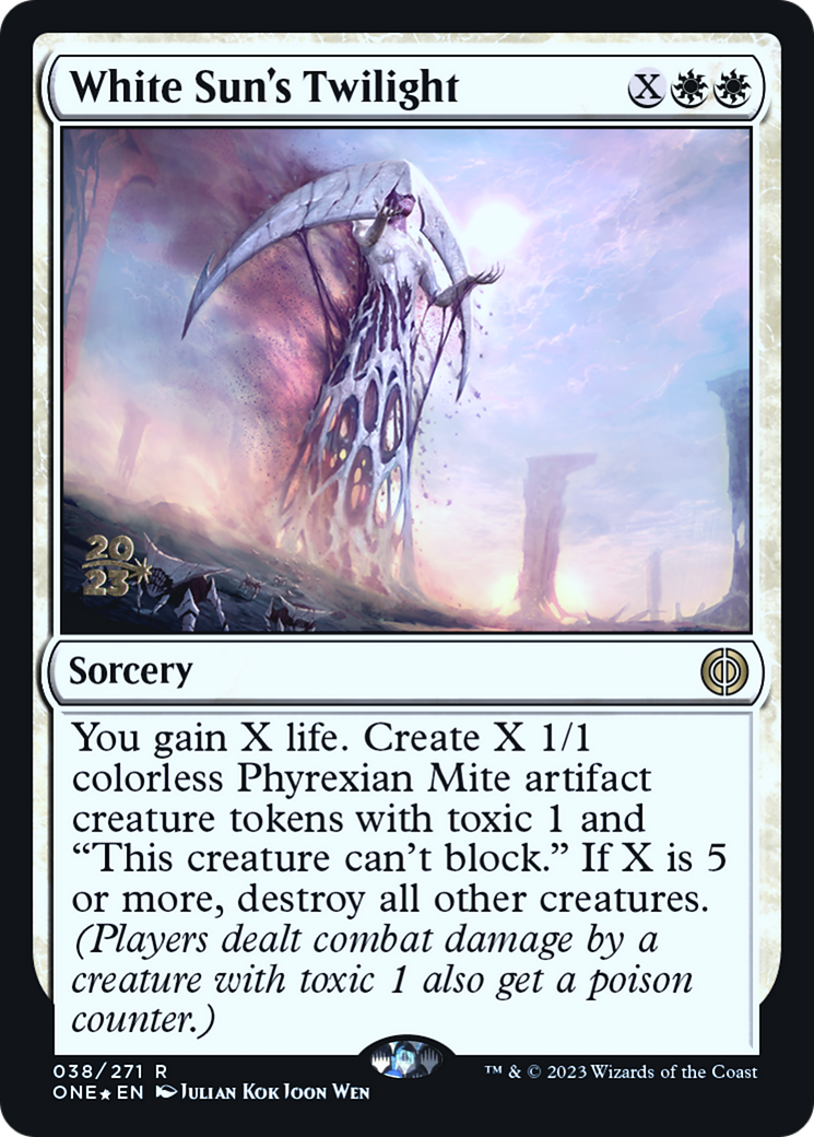 White Sun's Twilight [Phyrexia: All Will Be One Prerelease Promos] | Good Games Adelaide SA