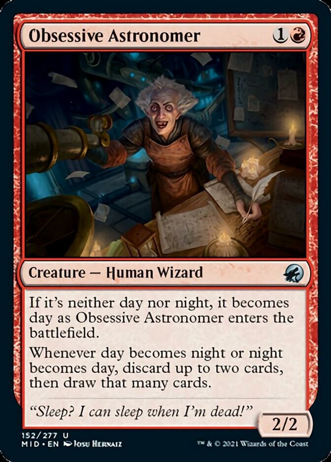 Obsessive Astronomer [Innistrad: Midnight Hunt] | Good Games Adelaide SA