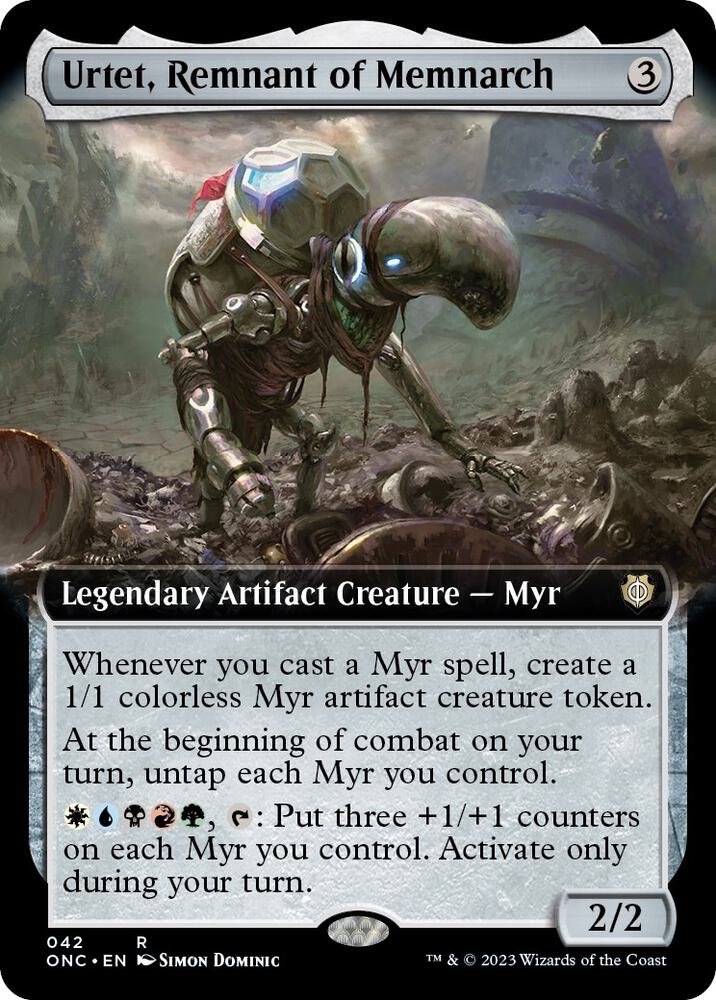 Urtet, Remnant of Memnarch 42 (Commander: Phyrexia: All Will Be One)  - Extended Art Foil | Good Games Adelaide SA