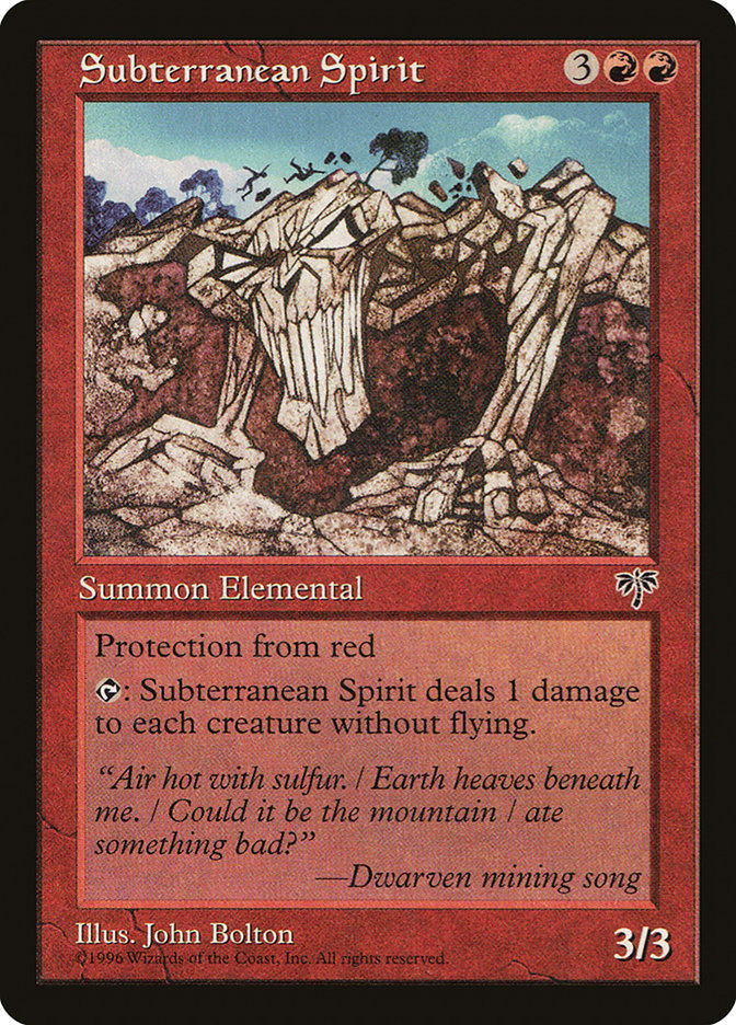 Subterranean Spirit  (Mirage)  | Good Games Adelaide SA
