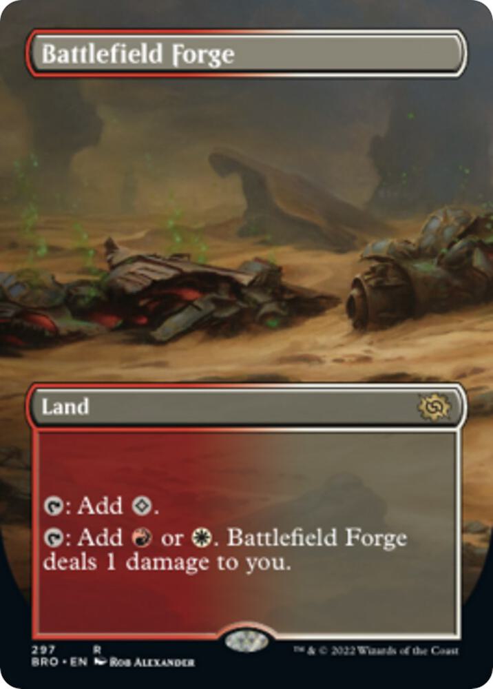 Battlefield Forge Borderless 297 (The Brothers' War)  - Foil | Good Games Adelaide SA