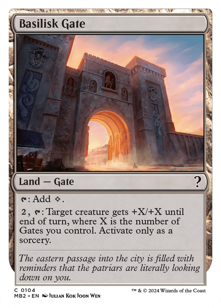 Basilisk Gate (White Border) [Mystery Booster 2] | Good Games Adelaide SA