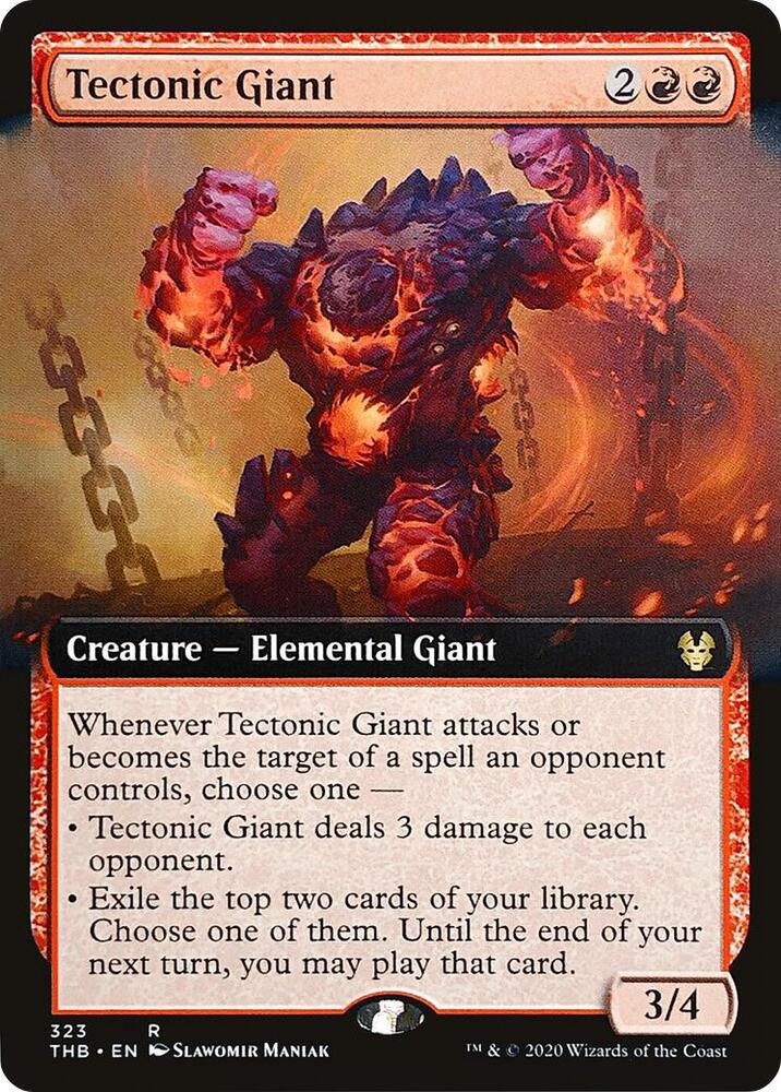 Tectonic Giant 323 (Theros Beyond Death)  - Foil | Good Games Adelaide SA