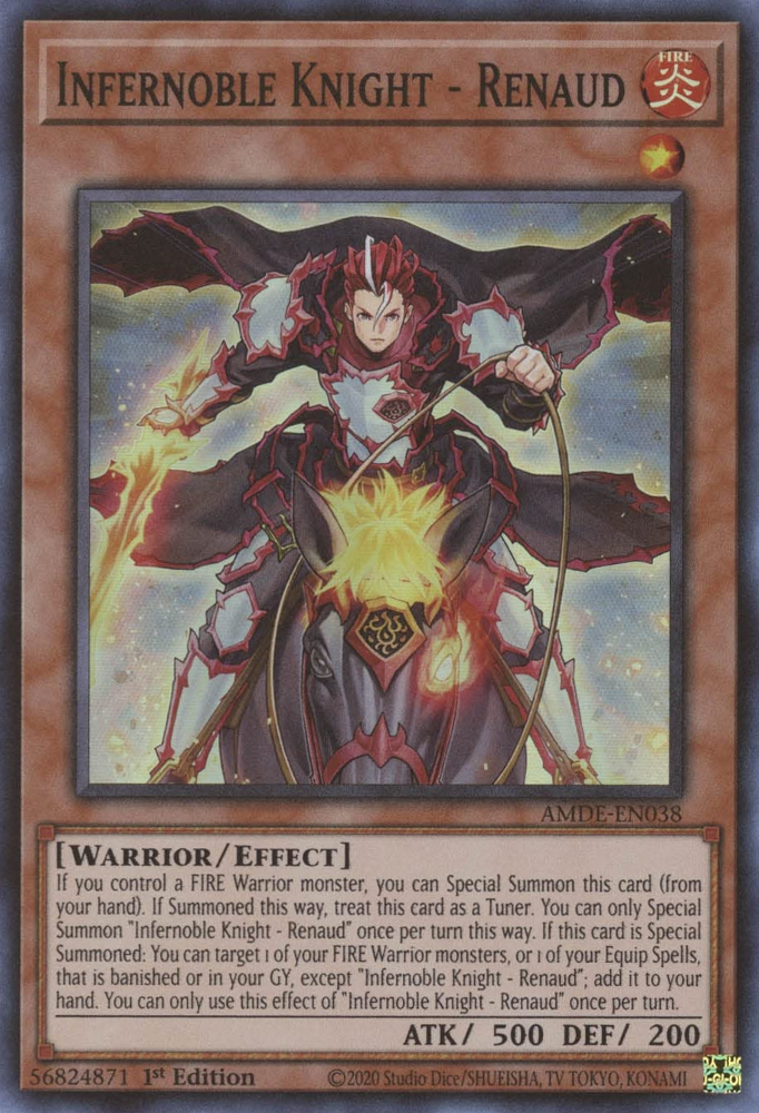 Infernoble Knight - Renaud [AMDE-EN038] Super Rare | Good Games Adelaide SA
