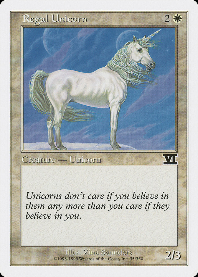 Regal Unicorn [Classic Sixth Edition] | Good Games Adelaide SA