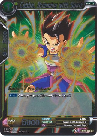 Cabba, Brimming with Spirit (Assault of the Saiyans) [BT7-082_PR] | Good Games Adelaide SA