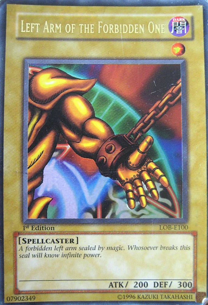 Left Arm of the Forbidden One [LOB-E100] Ultra Rare | Good Games Adelaide SA