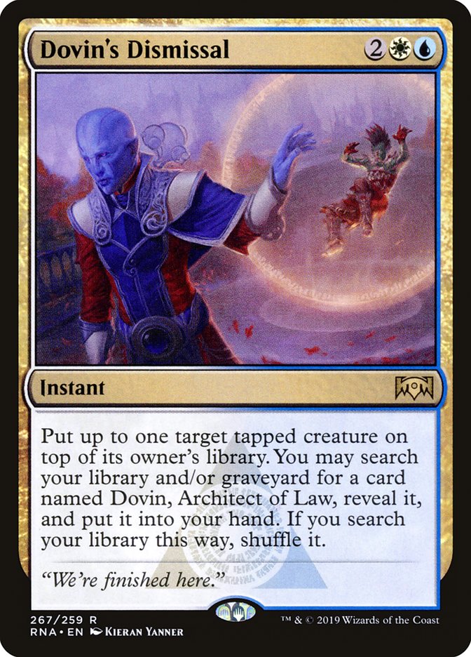 Dovin's Dismissal 267 (Ravnica Allegiance)  | Good Games Adelaide SA