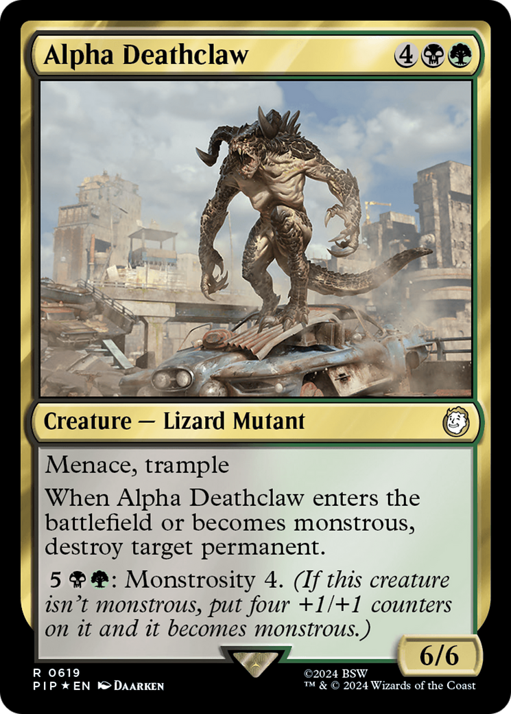 Alpha Deathclaw (Surge Foil) [Fallout] | Good Games Adelaide SA