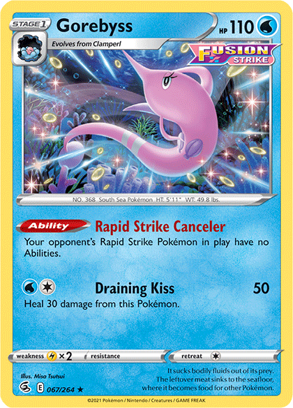 Gorebyss (067/264) [Sword & Shield: Fusion Strike] | Good Games Adelaide SA