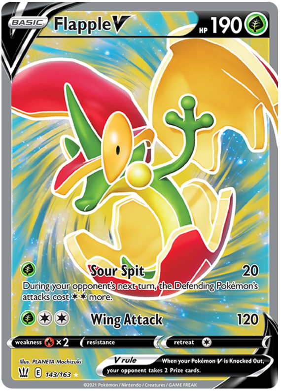 Flapple V (143/163) [Sword & Shield: Battle Styles] | Good Games Adelaide SA