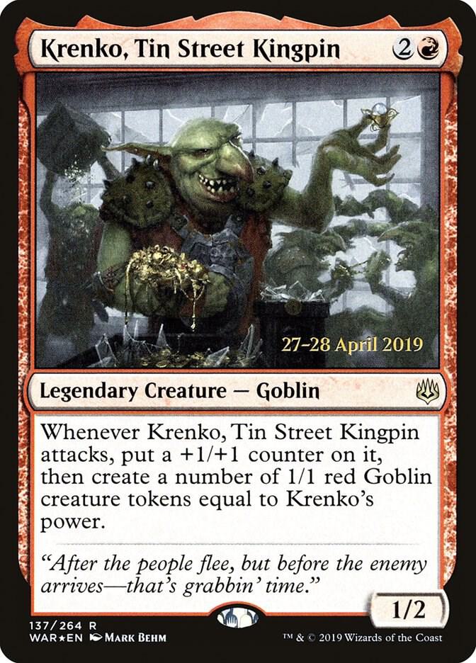 Krenko Tin Street Kingpin 137 (Prerelease Cards)  - Foil | Good Games Adelaide SA