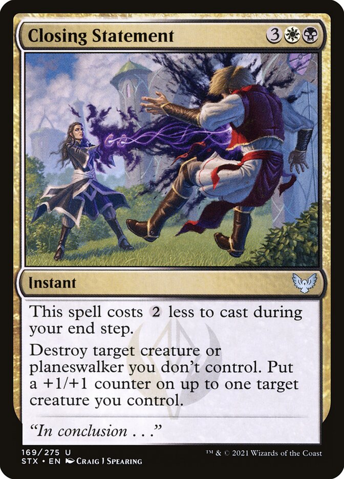 Closing Statement 169 (Strixhaven: School of Mages)  - Foil | Good Games Adelaide SA