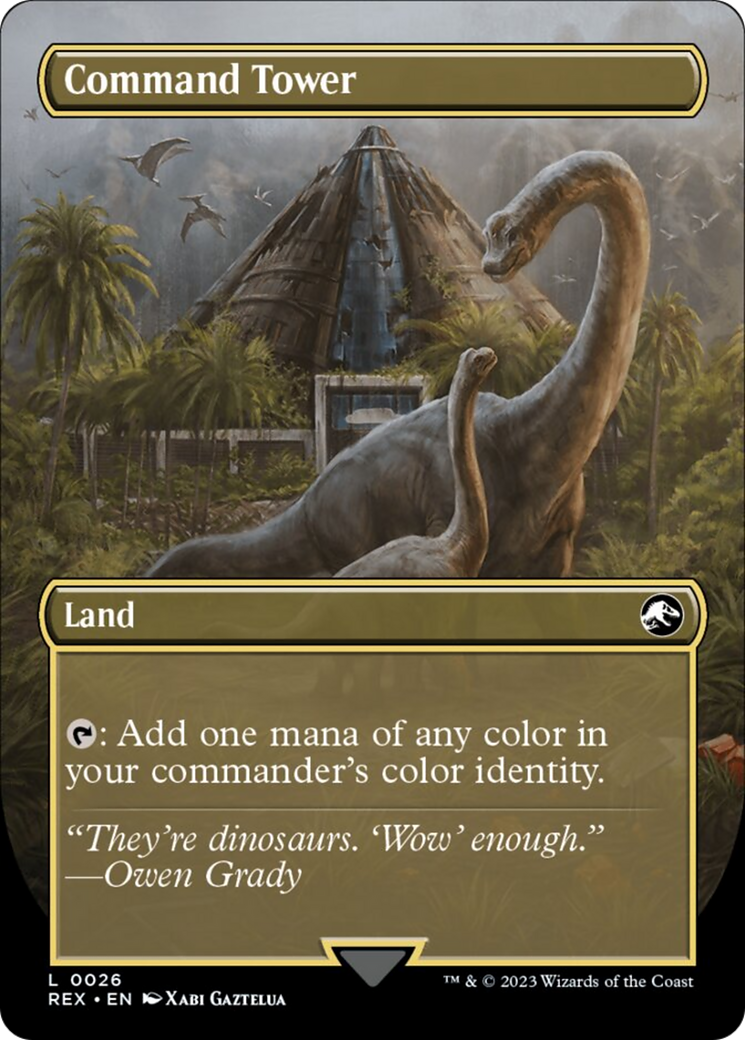 Command Tower // Commander Tower (Borderless) [Jurassic World Collection] | Good Games Adelaide SA
