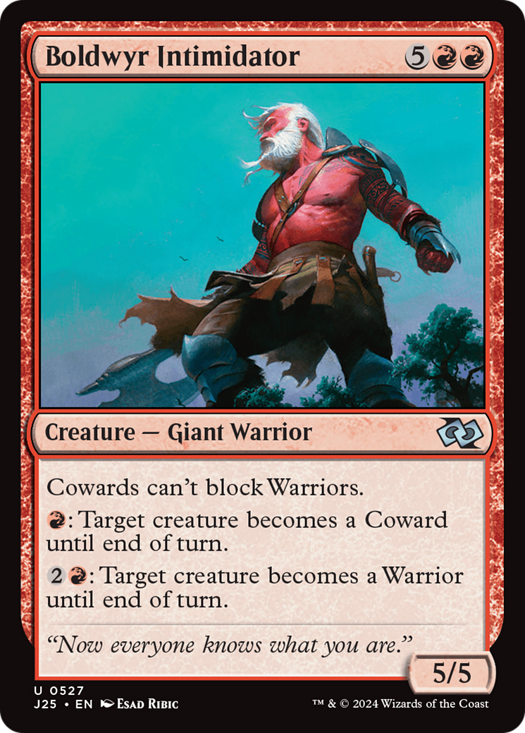 Boldwyr Intimidator [Foundations Jumpstart] | Good Games Adelaide SA