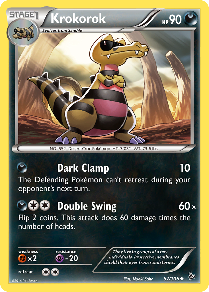Krokorok (57/106) [XY: Flashfire] | Good Games Adelaide SA