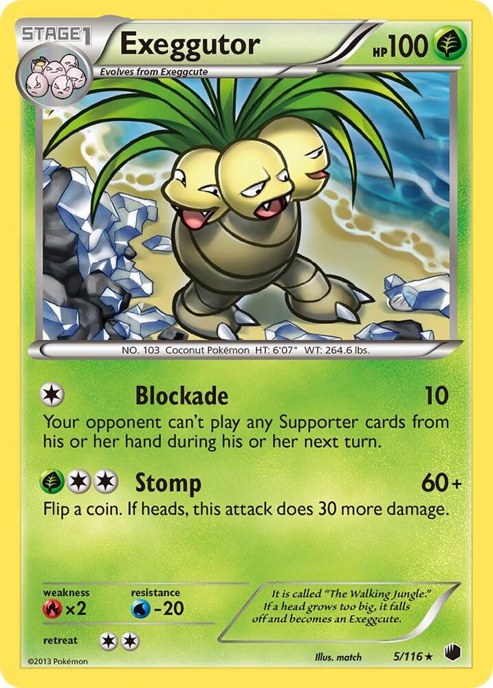 Exeggutor 5/116 (Plasma Freeze)  - Reverse Holofoil | Good Games Adelaide SA