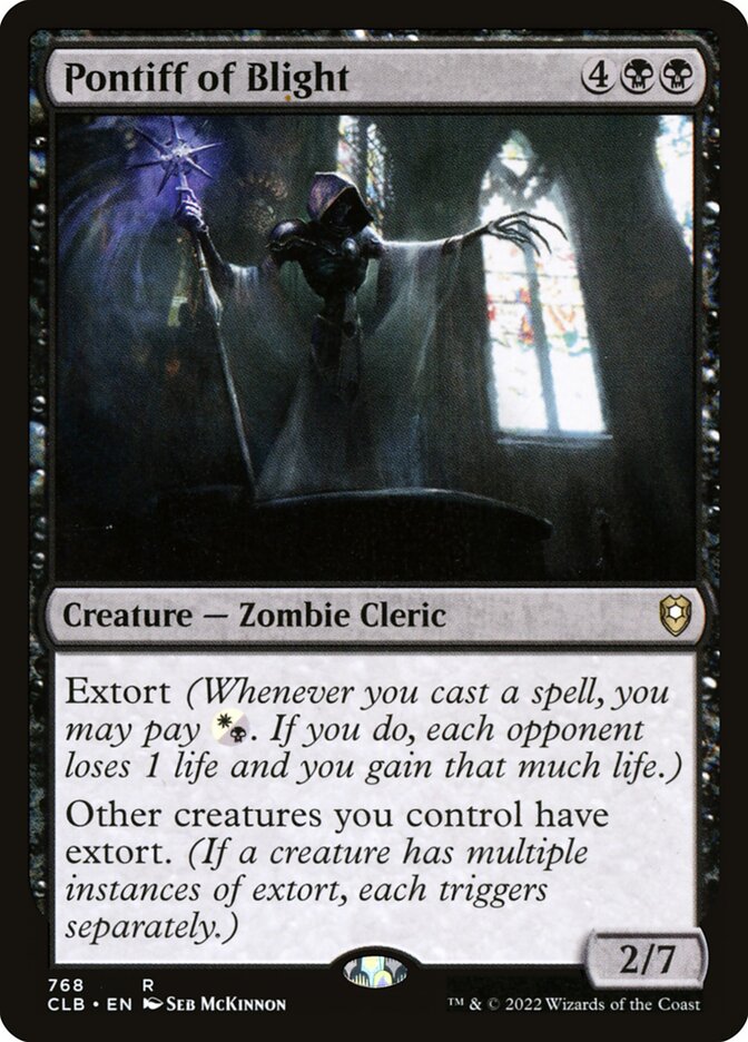 Pontiff of Blight 768 (Commander Legends: Battle for Baldur's Gate)  | Good Games Adelaide SA