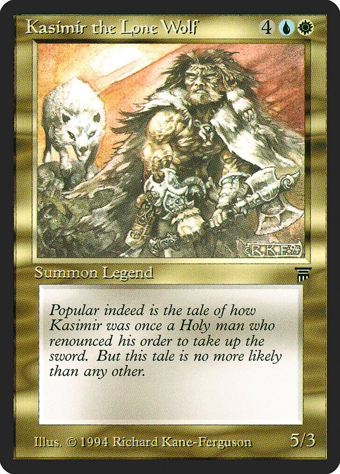 Kasimir the Lone Wolf  (Legends)  | Good Games Adelaide SA
