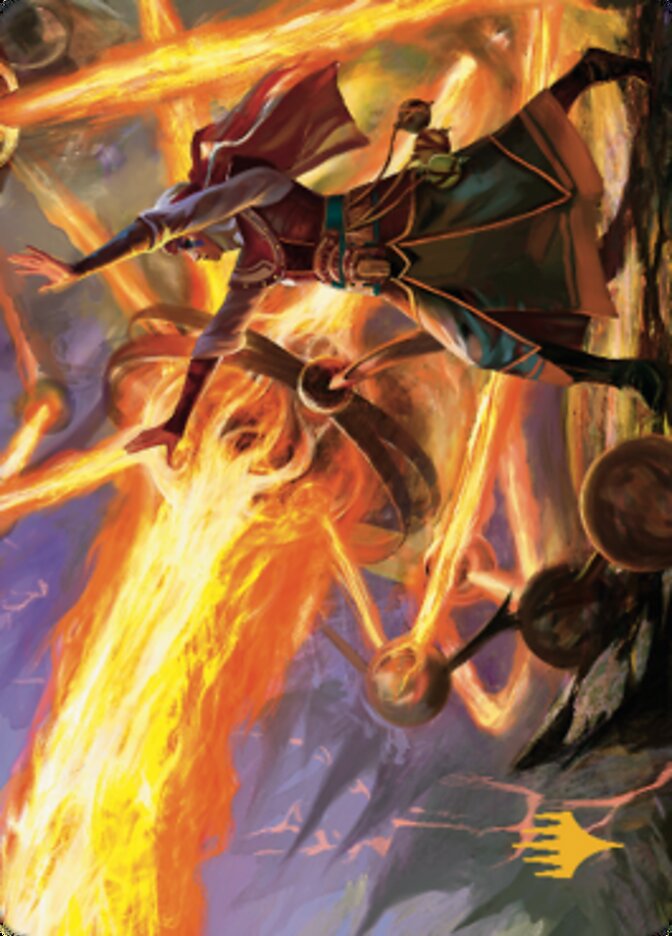 Ghitu Amplifier Art Card (Gold-Stamped Signature) [Dominaria United Art Series] | Good Games Adelaide SA
