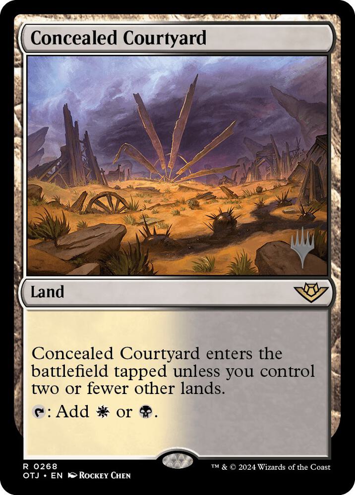 Concealed Courtyard 268 (Promo Pack: Outlaws of Thunder Junction)  | Good Games Adelaide SA