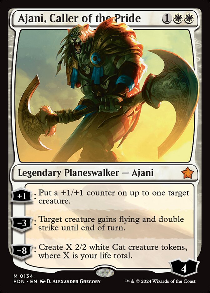 Ajani Caller of the Pride 134 (Foundations)  | Good Games Adelaide SA